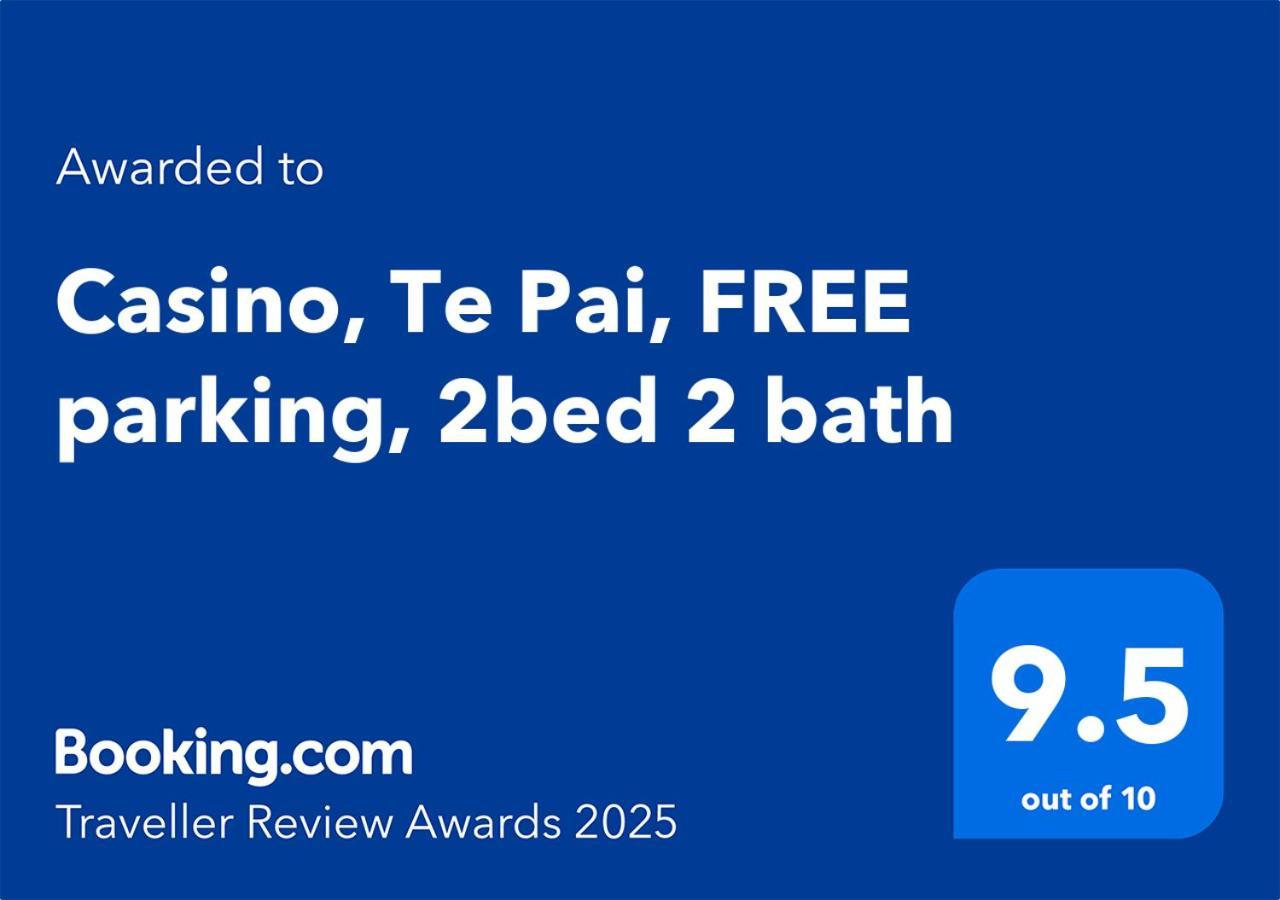 Casino, Te Pai, Free Parking, 2Bed 2 Bath Lägenhet Christchurch Exteriör bild